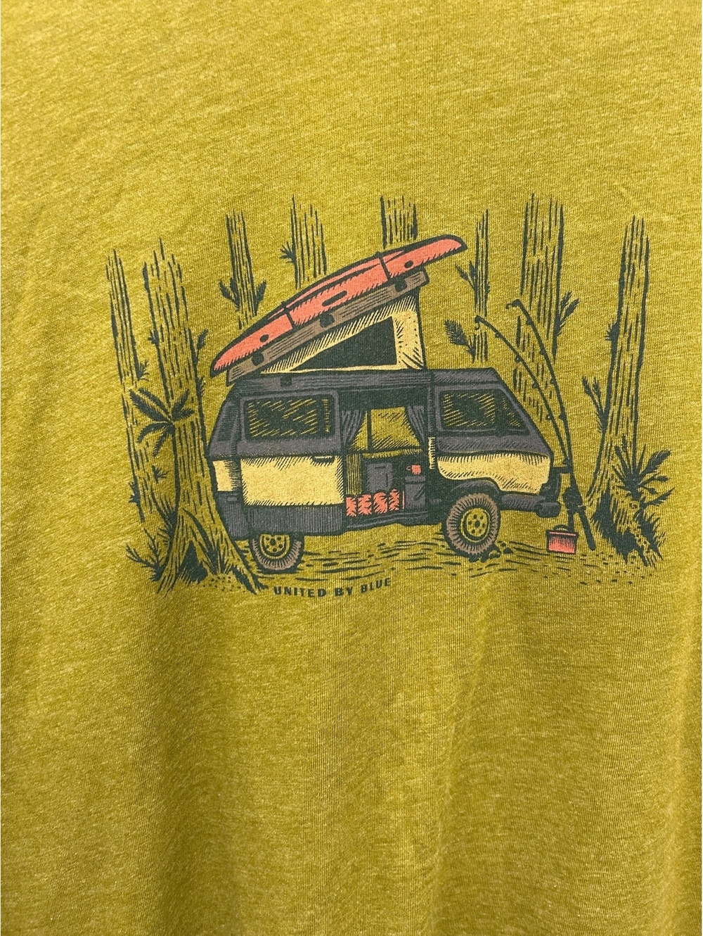 United By Blue Men's Graphic T-Shirt with Camper Van Print